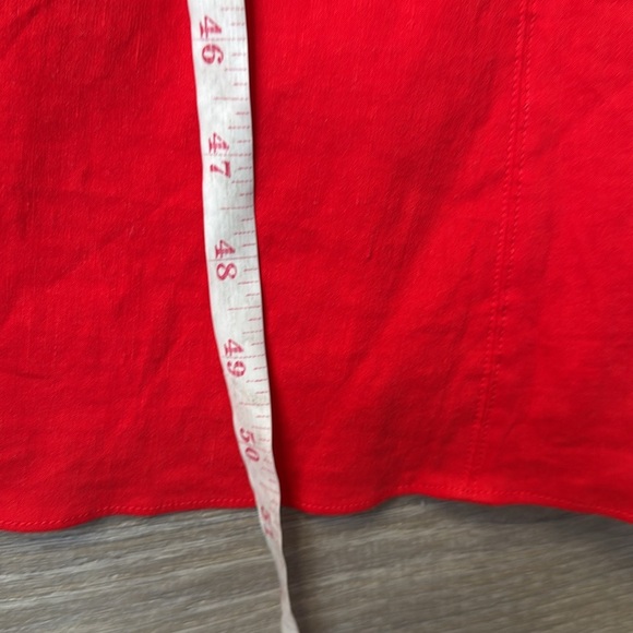 NEW Theory Tie Back linen blend  Midi Dress XL - Picture 16 of 16